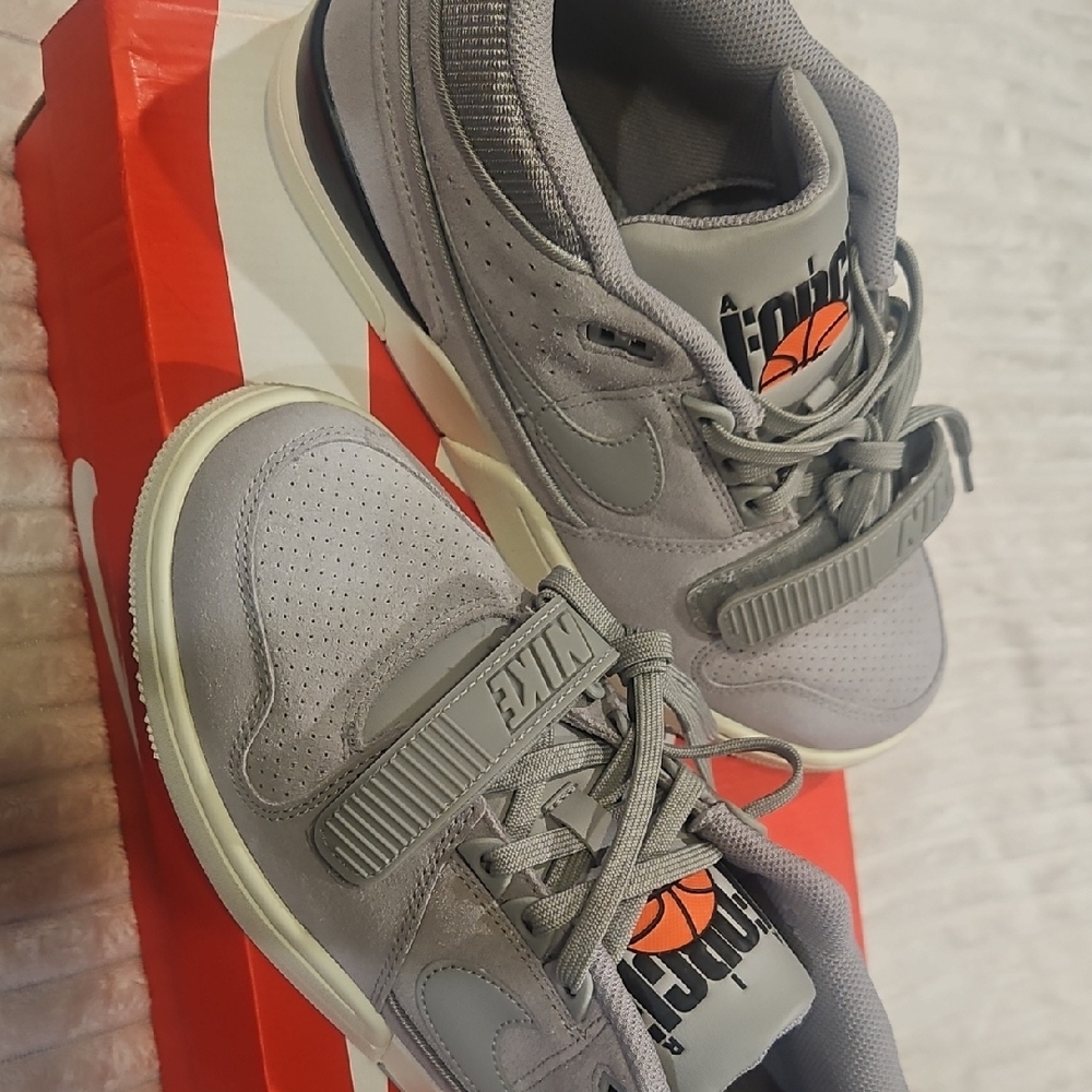 Nike Gray and White Athletic Shoes